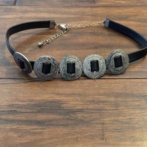 Black and Silver Choker Necklace